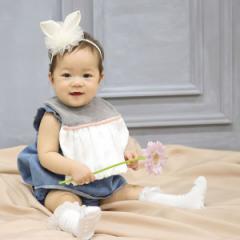 ヘアバンド Lien de famille うさみみ 出産祝い ニューボーンフォト 女の子 （ ベビーヘアバンド ヘッドバンド 赤ちゃん 贈り物 プレゼン