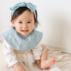 ギフトセット Lien de famille ブルーベリー 2点セット スタイ ヘアバンド （ ギフト セット 贈り物 お祝い おしゃれ 女の子 出産祝い 日