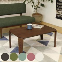 ローテーブル 折りたたみ 折れ脚座卓 幅75cm （ リビングテーブル センターテーブル テーブル 長方形 コンパクト 折れ脚 シンプル 木目 