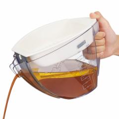 油脂分離器 ファットセパレーター 4カップ 容量1リットル （ 1L 分離器 油分カット 油 オイル 分離 健康 ヘルシー ダイエット ドレッシン