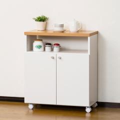 キッチンワゴン カウンターワゴン 背面化粧仕上げ 幅60cm （ キッチンラック キッチン 収納 レンジ台 作業台 キッチン収納 食器棚 ラック