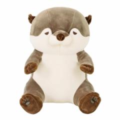 抱き枕 ぬいぐるみ 座り抱きまくらM カワウソ くるり プレミアムねむねむアニマルズ （ 抱きまくら ヌイグルミ クッション だきまくら 枕