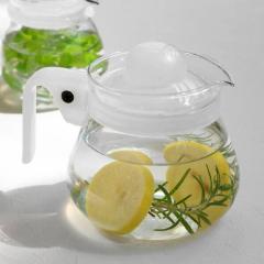 �e�B�[�|�b�g 850ml �z���C�g 3�`4�l�p �K���X�� �}�{ �i �g���|�b�g �X�g���[�i�[ ������ ��̌^ �Ў� 3�`4�t �K���X �g�� �K���X�e�B�[