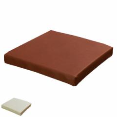 チェアクッション レザー調カバー付 ラテックスクッション 日本製 （ クッション 座布団 椅子用 国産 いす用 レザー レザー調 カバー付き