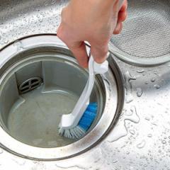 ブラシ 排水口用ブラシ シンク 折りたたみ式 キッチン掃除 （ 排水口ブラシ 掃除ブラシ 折りたたみ 30cm 台所ブラシ シンク周り キッチン