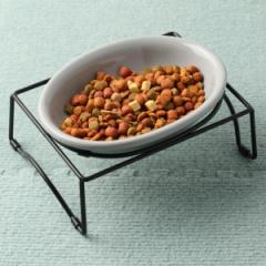 猫 猫用 食器 ボウル シングルセット AppeTIT アペティ CAT OVAL 200ml ネコ オーバル 食器台 （ 陶器 スタンド 台 フードボウル ペット