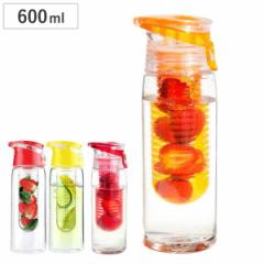 水筒 マグボトル クリアボトル 600ml ウォーターボトル ボトル レッド （ フルーツ 食洗機対応 フレーバーウォーター 食洗機OK スポーツ 