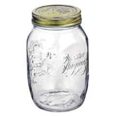 Bormioli Rocco �{���~�I���E���b�R �N�A�g���X�^�b�W�I�[�j �W�����r ���^���L���b�v�W���[ 1000ml �K���X�� �i �ۑ��e�� �ۑ��r�� �L��