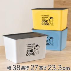 収納ボックス L 幅38×奥行27×高さ24cm スヌーピー コレクトBOX フタ付き ( 収納ケース 収納 プラスチック 小物収納 日本製 小物ケース