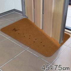玄関マット 屋外兼用 45x75cm 厚さ1.3cm キャット （ エントランスマット 屋外マット 玄関用マット 水洗い可能 滑り止め加工 屋内外 室内