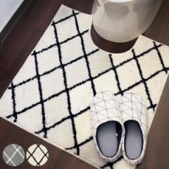 トイレマット Saltoru? ベニワレン 60ｘ60cm ホワイト （ トイレ マット トイレ用品 トイレマットのみ 単品 60cm 幅60 洗える ウォッシャ