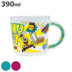 マグカップ 390ml スポンジボブ ガラス （ 耐熱ガラス 耐熱マグ カップ コップ キャラクター 子ども キッズ ホット アイス コーヒー 紅茶