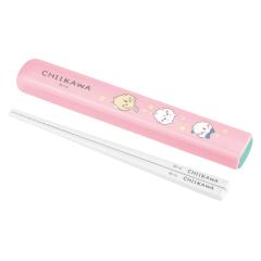 箸箱セット ちいかわ 引フタ箸箱セット 16.5cm （ ハチワレ うさぎ スライド 箸 食洗機対応 16.5センチ お箸 箸箱 はし箱 セット 子供 日