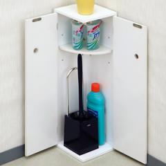 トイレ サニタリーコーナーラック （ トイレ用品 収納 掃除用品収納 コーナーラック トイレットペーパー収納 ペーパー収納 コーナー ラッ
