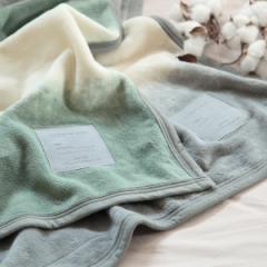 毛布 LOOM&SPOOL ブランケット FOL 日本製 綿100％ （ ひざ掛け 綿毛布 90×70cm ニューマイヤー 掛け毛布 柔らか 寝具 ふんわり 抗菌 防