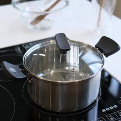 ����� 18cm IH�Ή� �`�[�m �X�e�����X�� 3�w�� �K���X�W�t�� �i �Ȃ� ���� �K�X�ΑΉ� �I�[���M���Ή� �X�e�����X�� �t�^�t�� 18�Z���` 