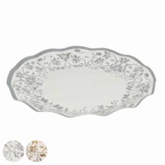紙皿 リトルリッチ WAVEペーパープレート 26cm 5枚入 シルバー （ 紙製プレート 使い捨て食器 紙食器 ペーパープレート アウトドア食器 