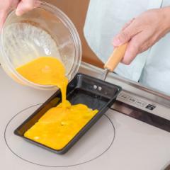卵焼き器 9×17.5cm IH対応 鉄製 日本製 （ ガス火対応 玉子焼き器 鉄 玉子焼きフライパン エッグパン ロング フライパン 玉子焼きパン 