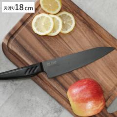 牛刀 18cm Jet Black （ 料理包丁 万能包丁 文化包丁 一体型 ステンレス製 180mm 18センチ ナイフ ほうちょう 庖丁 フレンチナイフ キッ