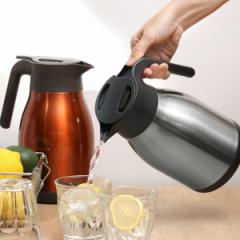 ステンレスポット 1.5L 卓上ポット ステンレス製 サテン （ ポット ステンレス 1.5リットル 卓上 保温保冷 保温 保冷 1500ml 冷めにくい 