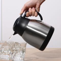 卓上ポット 1.2L 保温 保冷 イーシス テーブルポット ステンレス製 （ ステンレスポット 保温ポット 保冷ポット 押すだけ 真空二重構造 