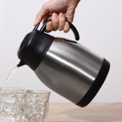 卓上ポット 1.5L 保温 保冷 イーシス テーブルポット ステンレス製 （ ステンレスポット 保温ポット 保冷ポット 押すだけ 真空二重構造 