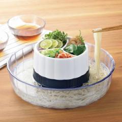 涼味家 そうめん流し器 （ 流しそうめん器 そうめん 流しそうめん 流しそうめん機 電池式 素麺 ソーメン 薬味皿付き パーティー 卓上 コ