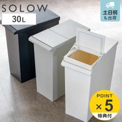 SOLOW �I���Ŏg���� �X�����_�X�g�{�b�N�X ���o�[�I�[�v��30L �i ���ݔ� 30���b�g�� �\���E �_�X�g�{�b�N�X �I�� OK ���� �X���� �ӂ��t