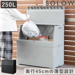 �S�~�� SOLOW 250L �o�����ꂪ�X���[�Y�ȉ��O�X�g�b�J�[ �i ��^ ���ݔ� �X���� ���O ���݂΂� �_�X�g�{�b�N�X �v���X�`�b�N �ӂ��t�� ��