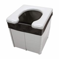 簡易ポータブルトイレ （ 簡易トイレ 災害用トイレ 防災グッズ 地震対策 非常 携帯 避難グッズ 災害 防災 キャンプ 避難 緊急 コンパクト