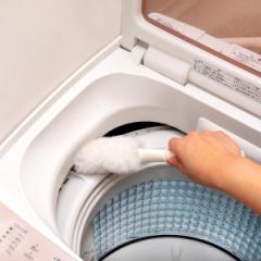 洗濯機ブラシ びっくりフレッシュ びっくり洗濯機の汚れ取りま～す （ ブラシ モップ 洗濯機 磁石 マグネット 吸盤 くっつく 収納 ケース