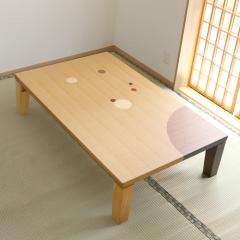 ���[�e�[�u�� �܂肽���� �p�^ ��135cm �A�[�X �i �i�� �ۛƓ��� �˔d�グ ���{�� �a�� ����ԑ� �e�[�u�� �V�R�� �ؐ� �܂��� ����