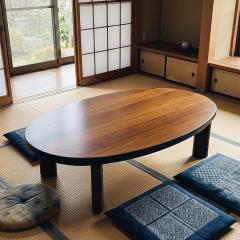 ���� ��120cm �p�r�t�� �Ƌ������ �ȉ~ �E�H�[���i�b�g �ؐ� ���{�� �i ������ �R�^�c �����e�[�u�� �� �������� �p���� 34.5cm 38.