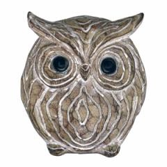 置物 フクロウオーナメント 14534 （ 置き物 オブジェ オーナメント ふくろう おしゃれ かわいい 雑貨 動物 アニマル 鳥 とり 縁起物 ）