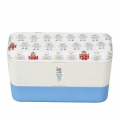 お弁当箱 2段 ZAPP 長角ネストランチ ロボット 730ml （ ランチボックス 食洗機対応 入れ子 日本製 二段 弁当箱 レンジ対応 和柄 手ぬぐ