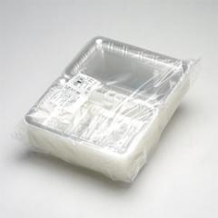クリアパック 大 100個入 （ プラスチック容器 パック 容器 使い捨て 弁当箱 角型 ランチボックス お弁当箱 蓋付き 蓋 ふた 100枚 100個 
