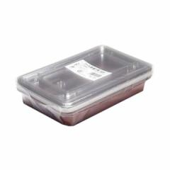 フードケース 赤底 7号 10個入 （ プラスチック容器 パック 容器 使い捨て 弁当箱 角型 日本製 使い捨てパック プラ容器 クリア お弁当箱