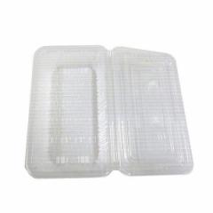 クリアパック 中 100個入 （ プラスチック容器 パック 容器 使い捨て 弁当箱 角型 日本製 使い捨てパック プラ容器 クリア お弁当箱 ラン