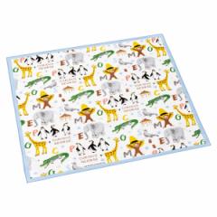 ランチクロス 52×52cm おさるのジョージZOO （ おさるのジョージ ナフキン ランチョンマット 弁当包み 三角巾 大きめ 給食ナフキン 日本