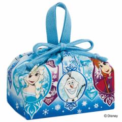 弁当袋 ランチ巾着 アナと雪の女王25 （ お弁当袋 給食袋 巾着袋 ランチバッグ 子供 お弁当箱 日本製 弁当箱 弁当 給食 袋 弁当巾着 マチ