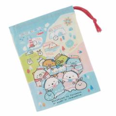 コップ袋 すみっコぐらし しろくまふるさと （ 子供用 給食袋 きんちゃく袋 巾着 コップ 袋 日本製 給食 子供 お弁当グッズ ランチ巾着 