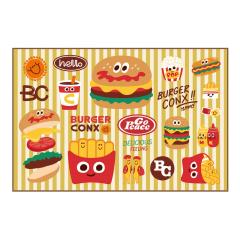 ���W���[�V�[�g �q�� ��l�p 60�~90cm S�T�C�Y �o�[�K�[�R���N�XHELLO �i ���� ������ �c�t�� �ۈ牀 ���w�Z �L�����N�^�[ �R���p�N�g �L