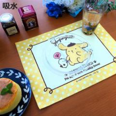 水切りマット 吸水ランチョンマット ポムポムプリン （ 吸水水切りマット 40×30cm 日本製 キャラクター 吸水マット ランチョンマット 水
