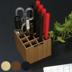 木製 ペンスタンド ペン立て バスク BOSK 卓上 収納 16マス （ ペン スタンド ペン入れ 収納ボックス ペン用 小物収納 小物 机上用 ウッ