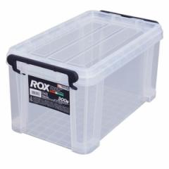 収納ボックス 幅20×奥行35×高さ18cm ロックス 300M フタ付き プラスチック 4個セット （ 収納ケース 頑丈 収納 ボックス ケース クリア