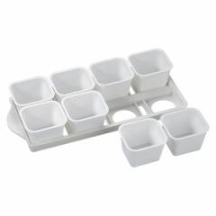 製氷皿 アイスバーグ 8個 （ 製氷器 フリージング容器 シャーベット容器 氷 冷凍 セパレート 角型 シャーベット型 アイス スープ ソース 