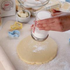 粉糖ふり器 粉ふるい器 ステンレス網 目盛り 蓋付き （ 粉糖ふり 粉糖振り 製菓道具 お菓子作り 調理器具 ）