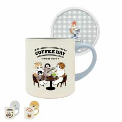 �}�O�J�b�v 400ml mofusand �W�t�� �J�t�F �o�[�K�[ �i ���t�T���h �ۉ� �ۗ� �^���d�\�� �R�b�v �}�O �X�e�����X �L�����N�^�[ ���킢