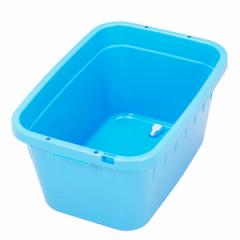 タライ 60L ジャンボタライ 角型 水抜栓付 たらい バケツ （ 大きい バケット 漬け置き洗い 桶 洗い桶 洗濯かご フットバス ペットバス 