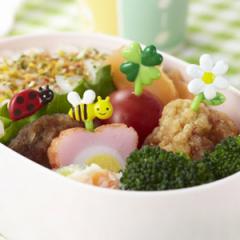 ピック ハニー＆フラワーピック （ 8本入り おかずピック お弁当ピック ピックス 弁当 子供 お弁当用 子供用 キッズ キャラ弁 お弁当グッ